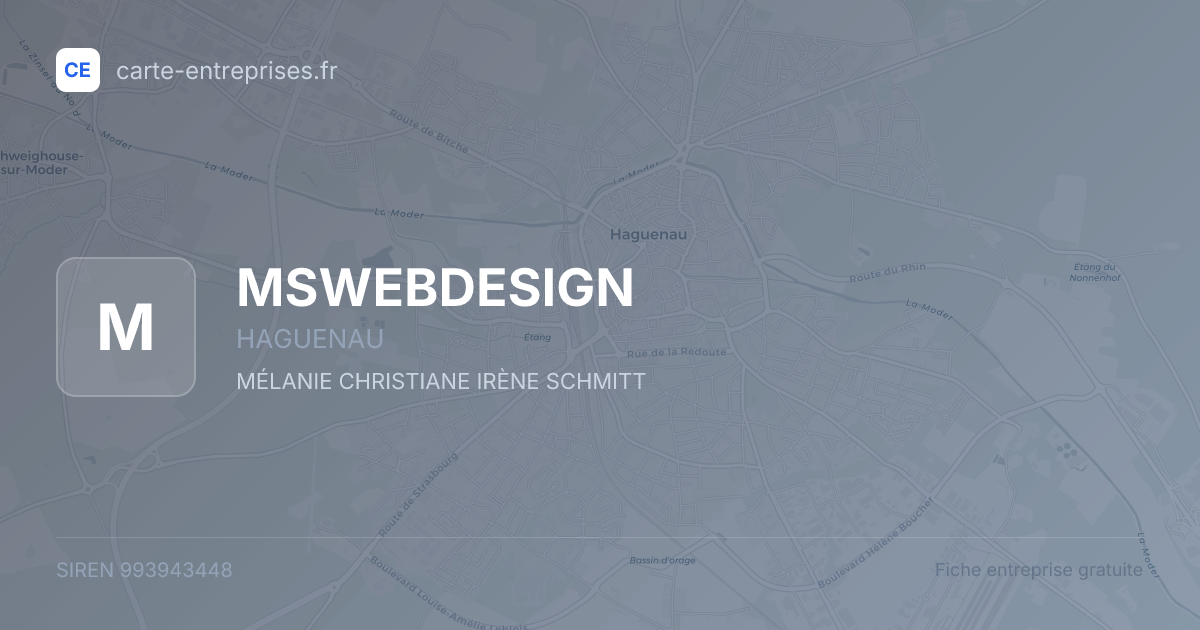 MSWEBDESIGN — 993943448 — fiche entreprise