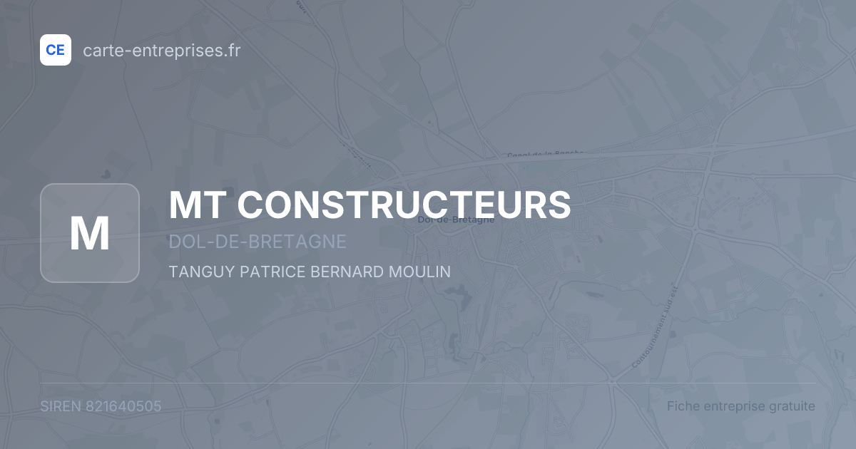 MT CONSTRUCTEURS — 821640505 — fiche entreprise