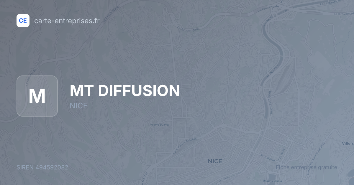 MT DIFFUSION — 494592082 — fiche entreprise