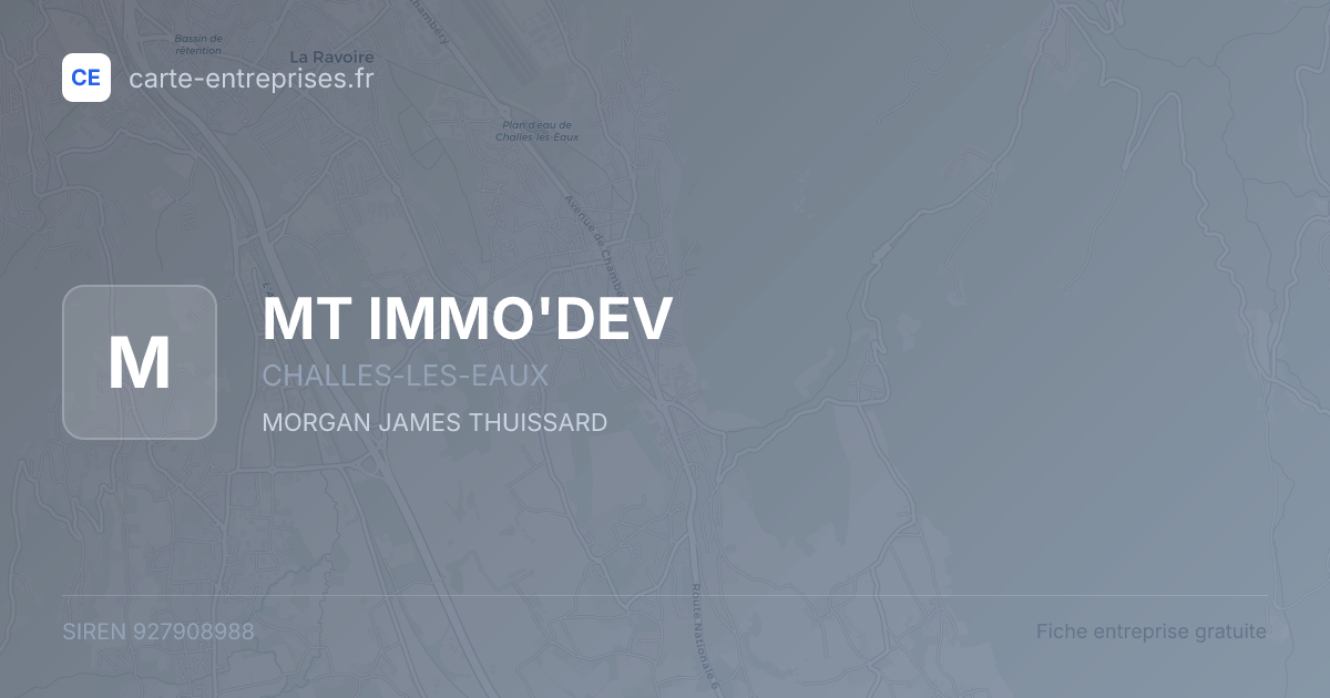 MT IMMO'DEV — 927908988 — fiche entreprise