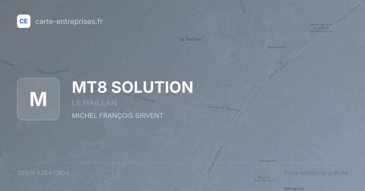 MT8 SOLUTION — 938470614 — fiche entreprise