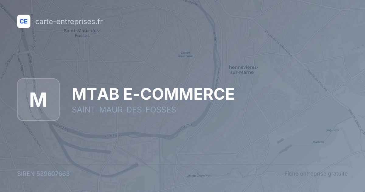 MTAB E-COMMERCE — 539607663 — fiche entreprise
