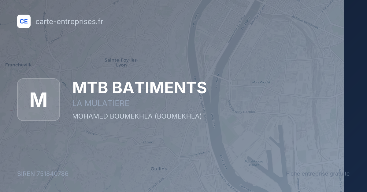 MTB BATIMENTS — 751840786 — fiche entreprise