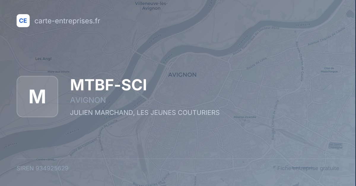 MTBF-SCI — 934925629 — fiche entreprise