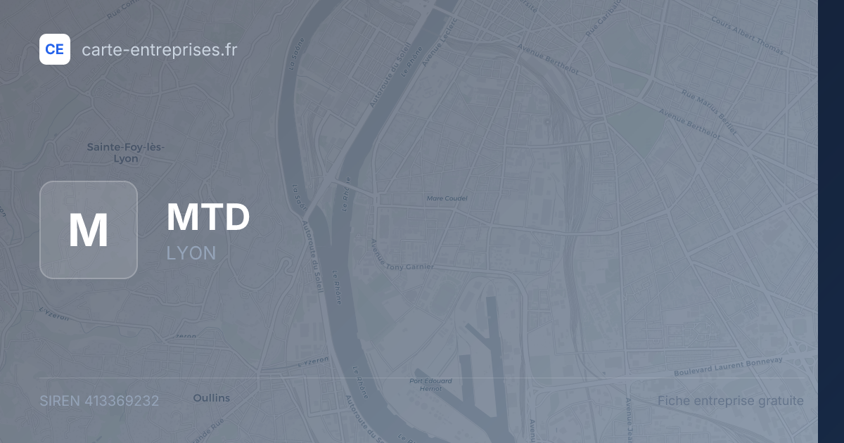 MTD — 413369232 — fiche entreprise
