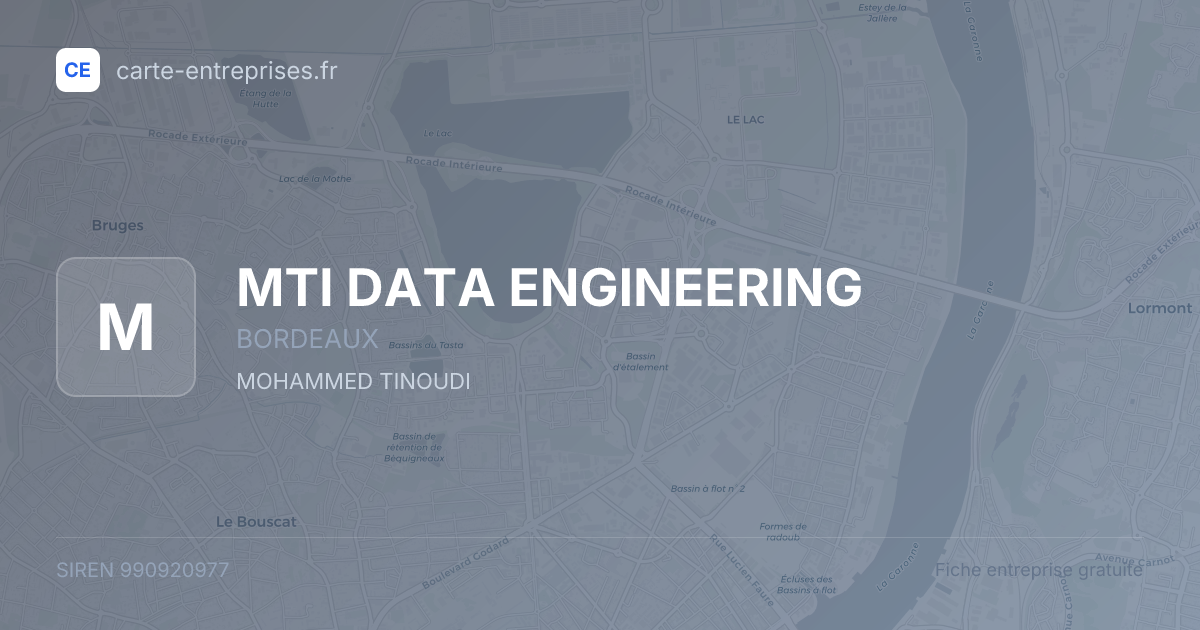 MTI DATA ENGINEERING — 990920977 — fiche entreprise