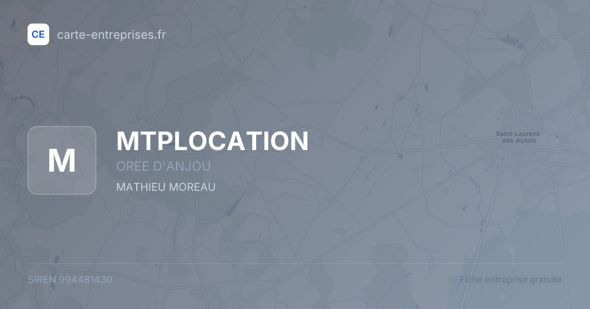 MTPLOCATION — 994481430 — fiche entreprise