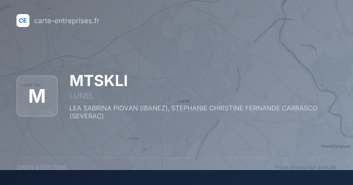 MTSKLI — 828953695 — fiche entreprise