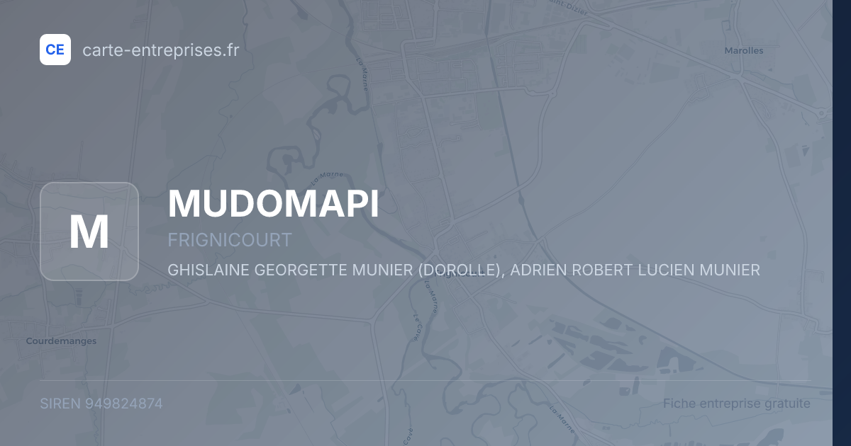 MUDOMAPI — 949824874 — fiche entreprise