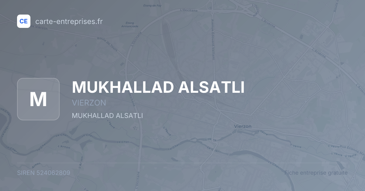 MUKHALLAD ALSATLI — 524062809 — fiche entreprise