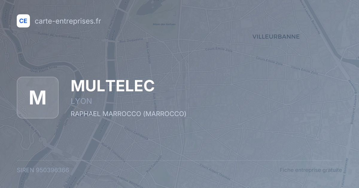 MULTELEC — 950396366 — fiche entreprise