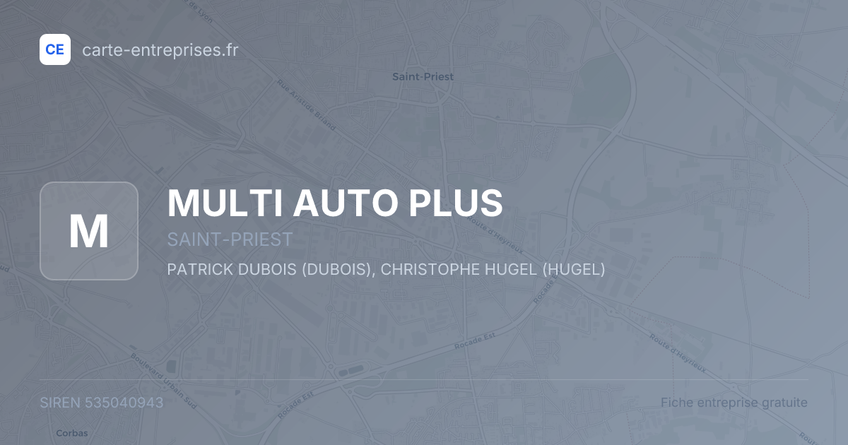 MULTI AUTO PLUS — 535040943 — fiche entreprise