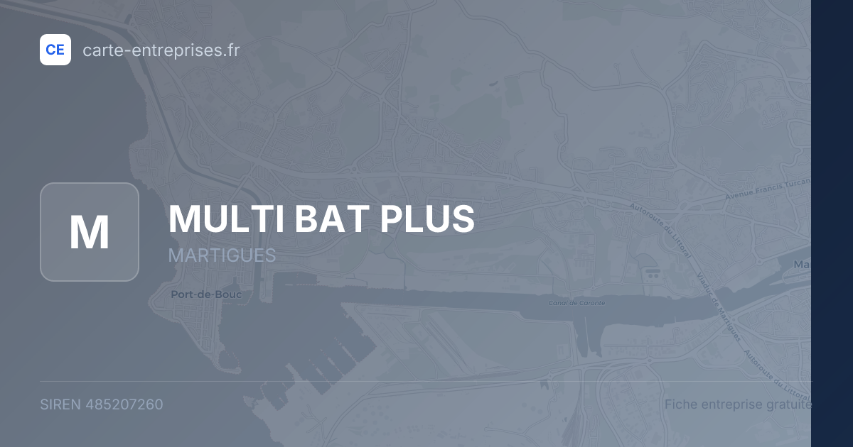 MULTI BAT PLUS — 485207260 — fiche entreprise