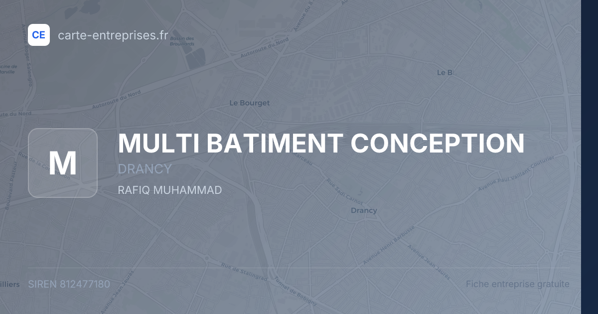 MULTI BATIMENT CONCEPTION — 812477180 — fiche entreprise