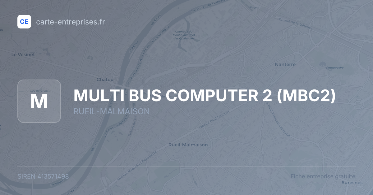 MULTI BUS COMPUTER 2 (MBC2) — 413571498 — fiche entreprise