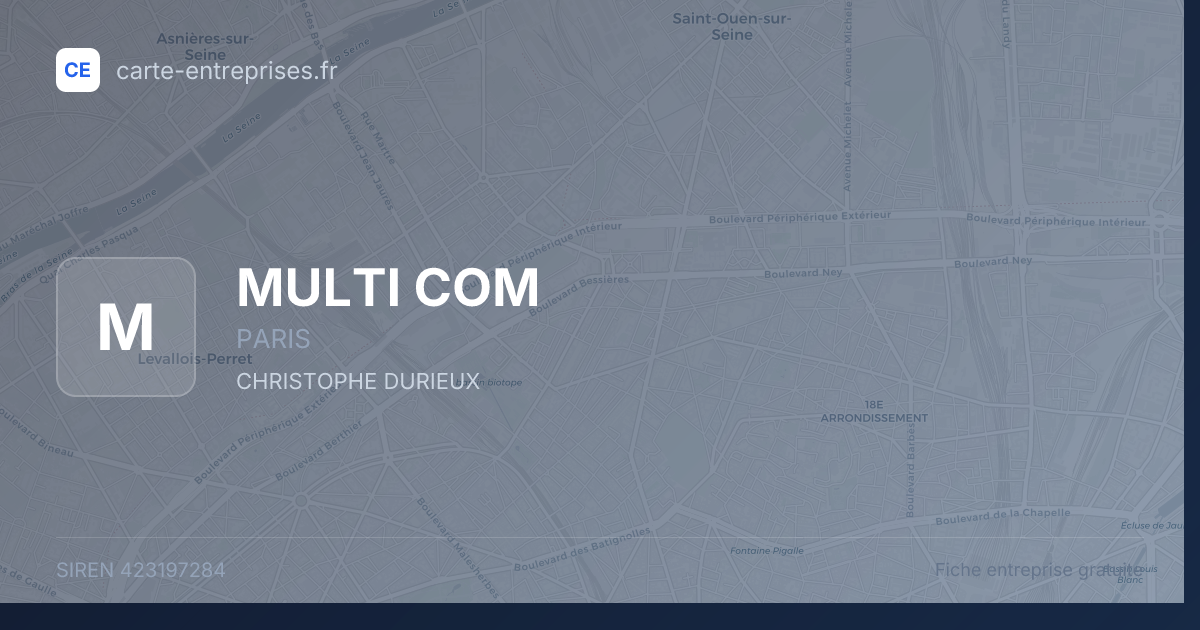 MULTI COM — 423197284 — fiche entreprise