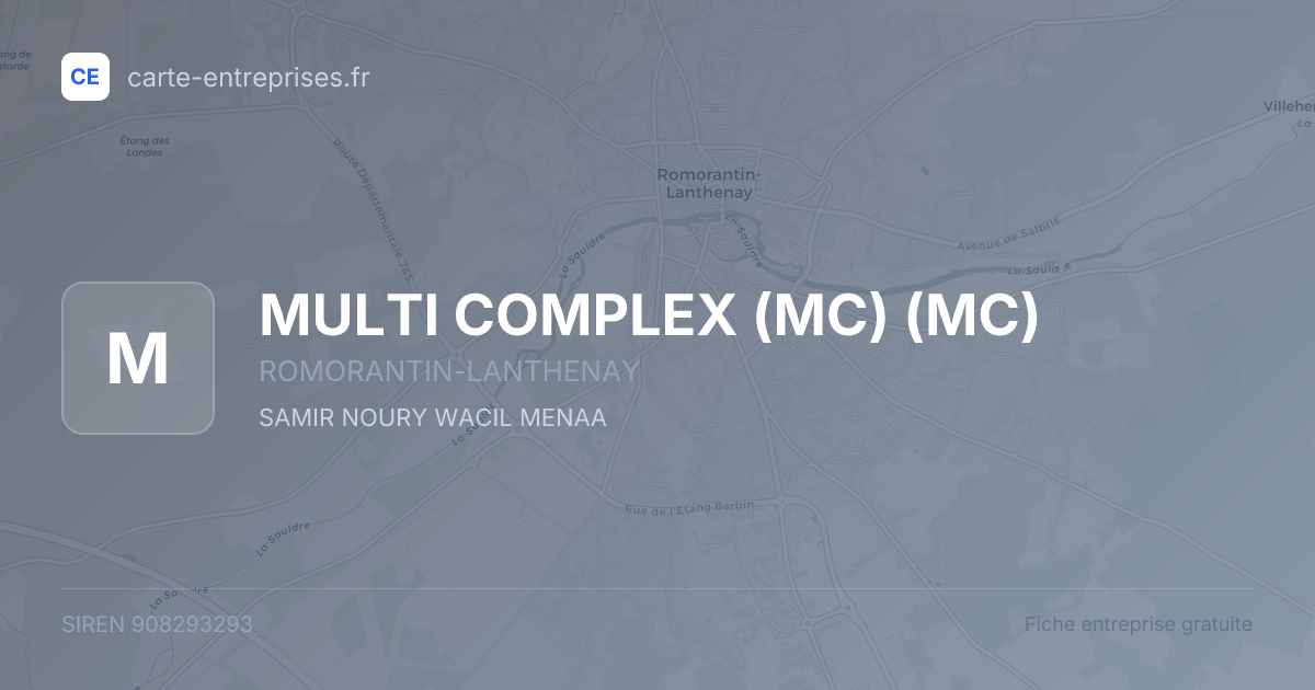 MULTI COMPLEX (MC) (MC) — 908293293 — fiche entreprise