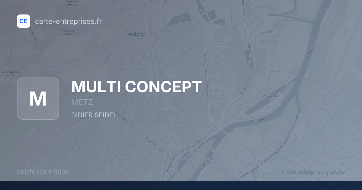 MULTI CONCEPT — 490413036 — fiche entreprise