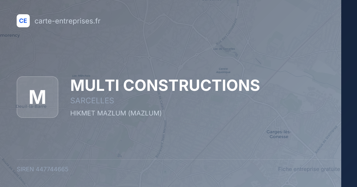 MULTI CONSTRUCTIONS — 447744665 — fiche entreprise
