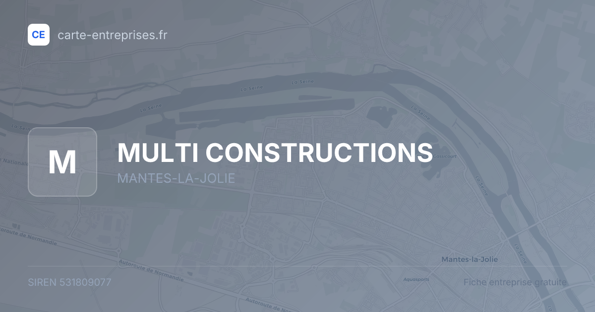 MULTI CONSTRUCTIONS — 531809077 — fiche entreprise