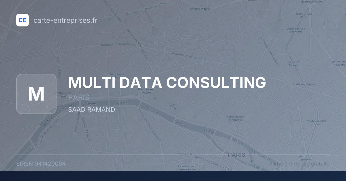 MULTI DATA CONSULTING — 941429094 — fiche entreprise