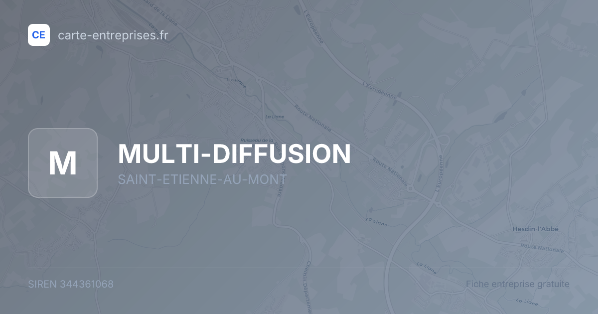 MULTI-DIFFUSION — 344361068 — fiche entreprise