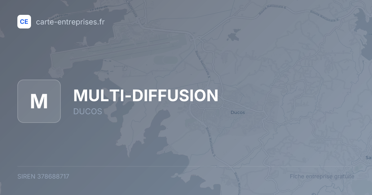 MULTI-DIFFUSION — 378688717 — fiche entreprise