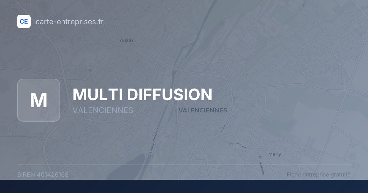 MULTI DIFFUSION — 401426168 — fiche entreprise