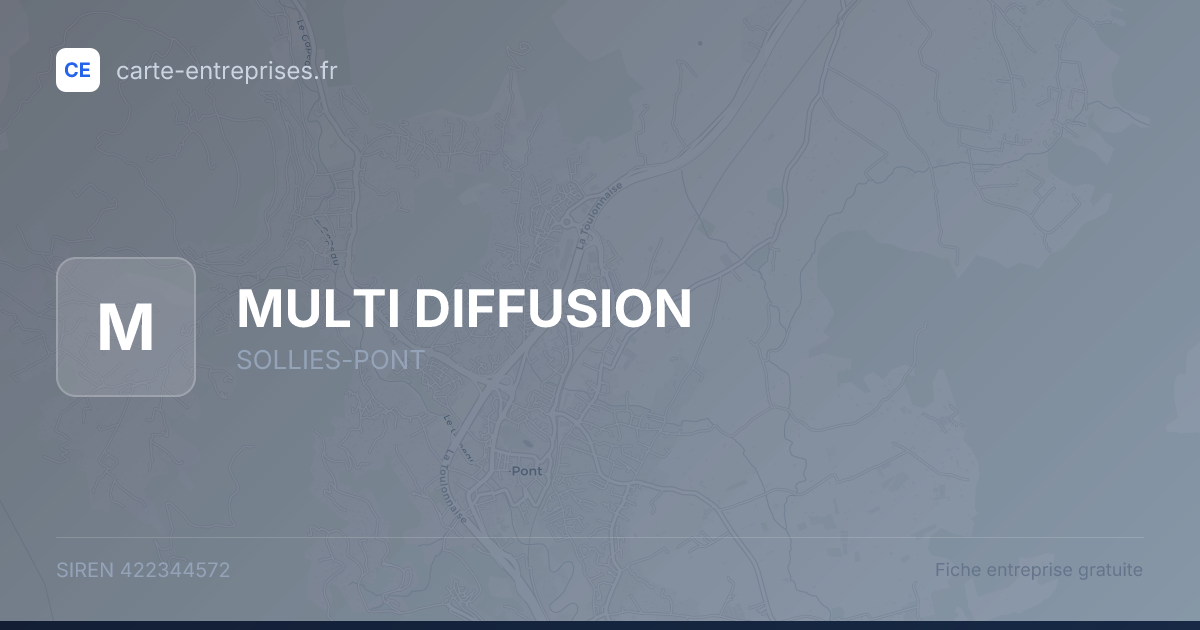 MULTI DIFFUSION — 422344572 — fiche entreprise