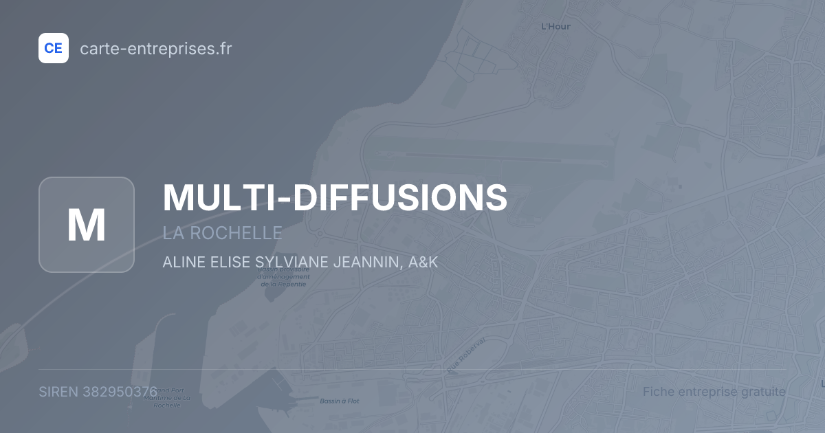 MULTI-DIFFUSIONS — 382950376 — fiche entreprise