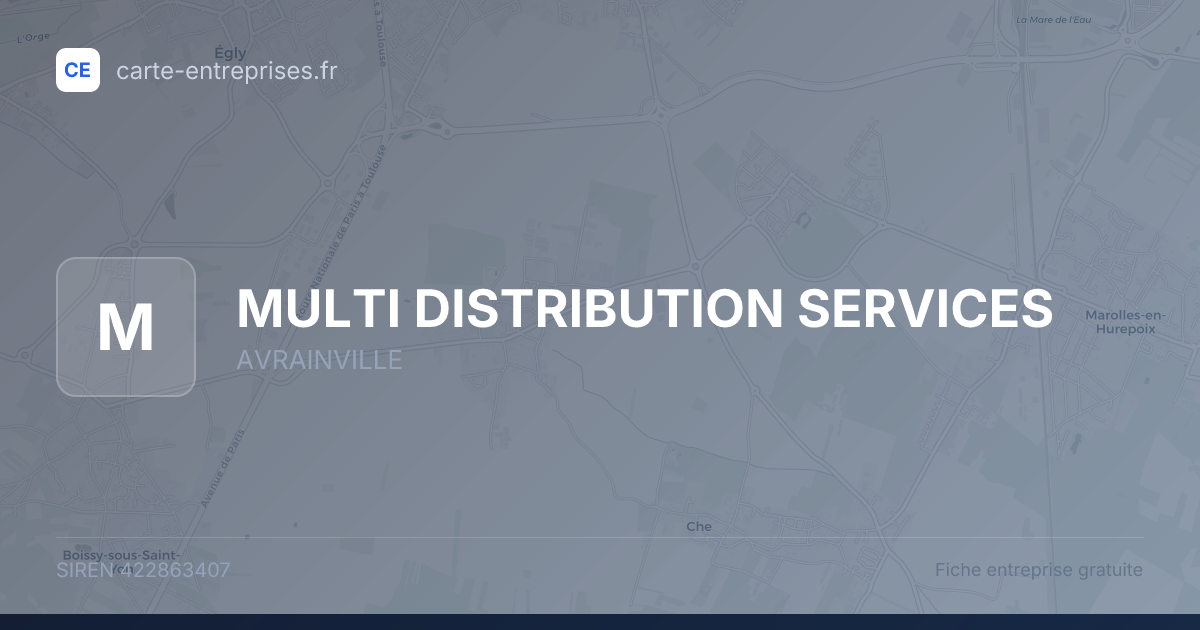 MULTI DISTRIBUTION SERVICES — 422863407 — fiche entreprise