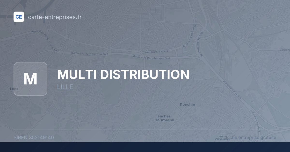 MULTI DISTRIBUTION — 352149140 — fiche entreprise