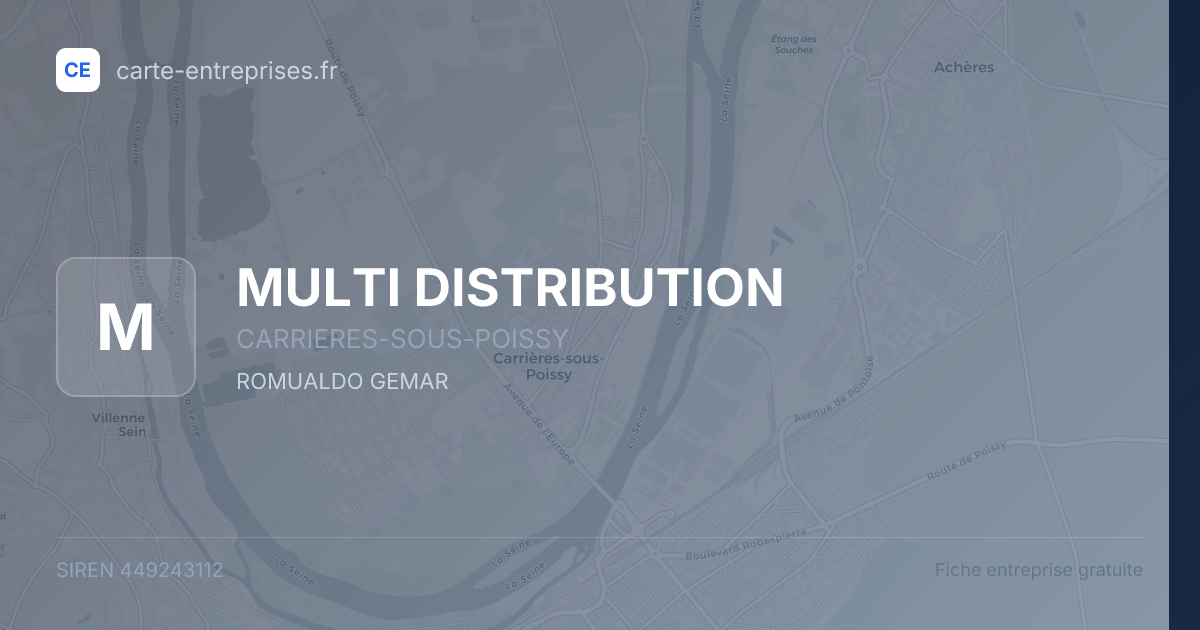 MULTI DISTRIBUTION — 449243112 — fiche entreprise