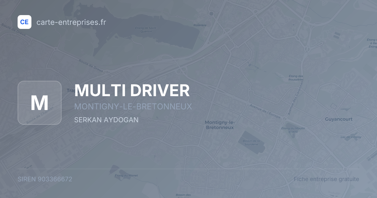 MULTI DRIVER — 903366672 — fiche entreprise