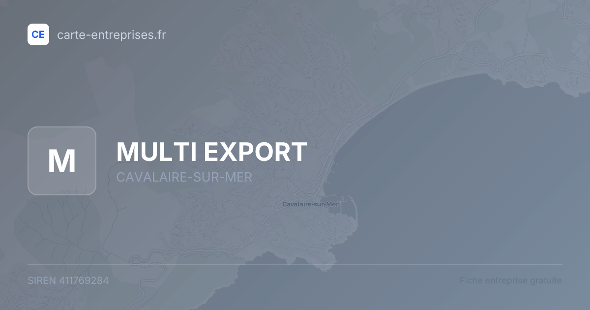 MULTI EXPORT — 411769284 — fiche entreprise