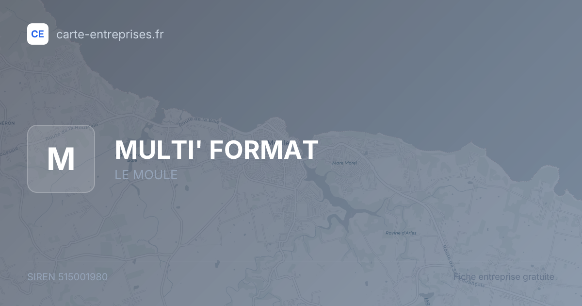 MULTI' FORMAT — 515001980 — fiche entreprise
