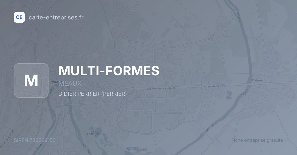 MULTI-FORMES — 788239150 — fiche entreprise