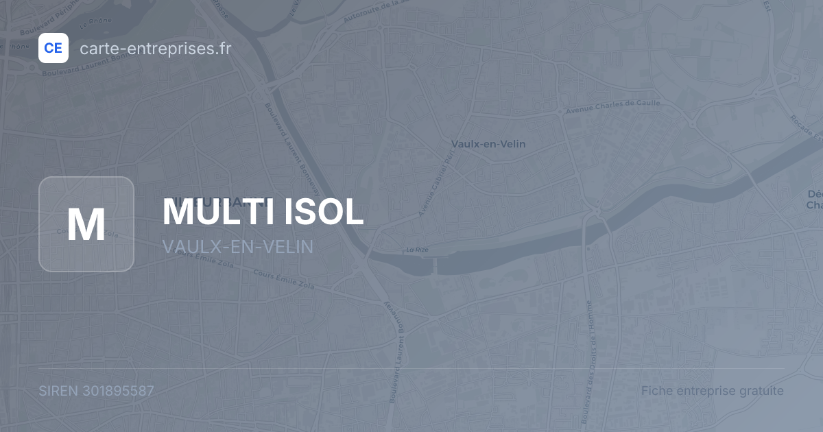 MULTI ISOL — 301895587 — fiche entreprise