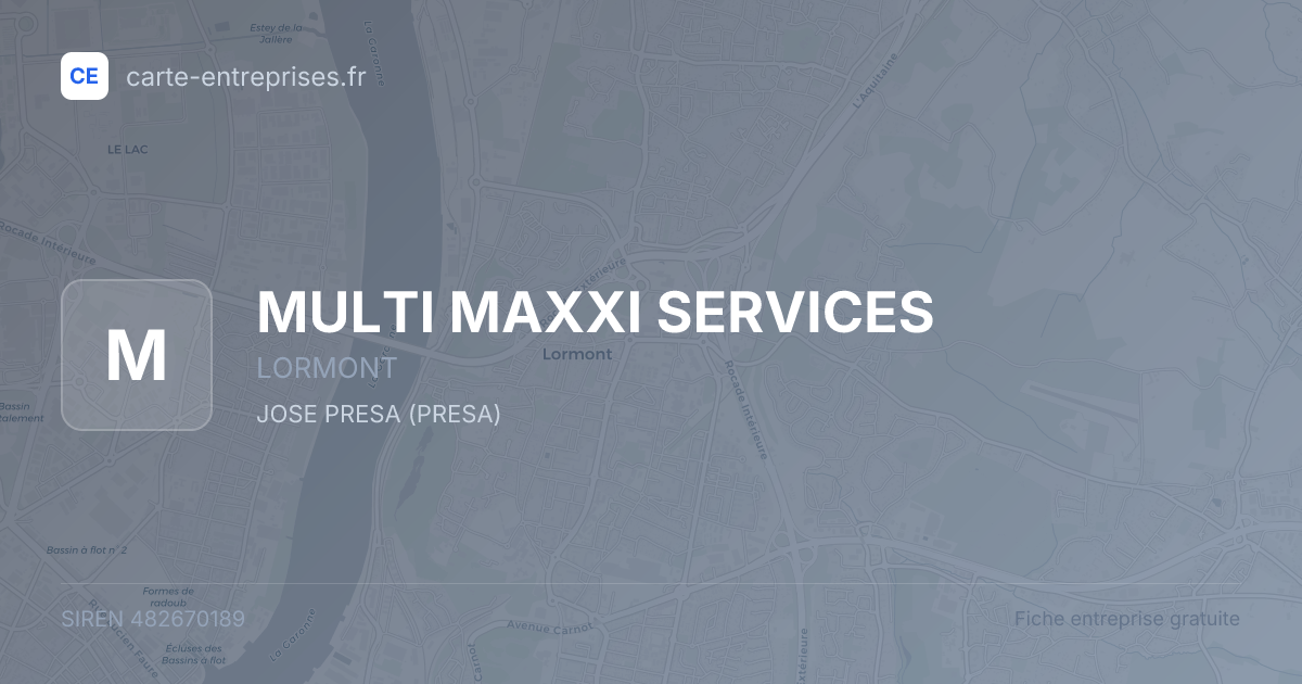 MULTI MAXXI SERVICES — 482670189 — fiche entreprise