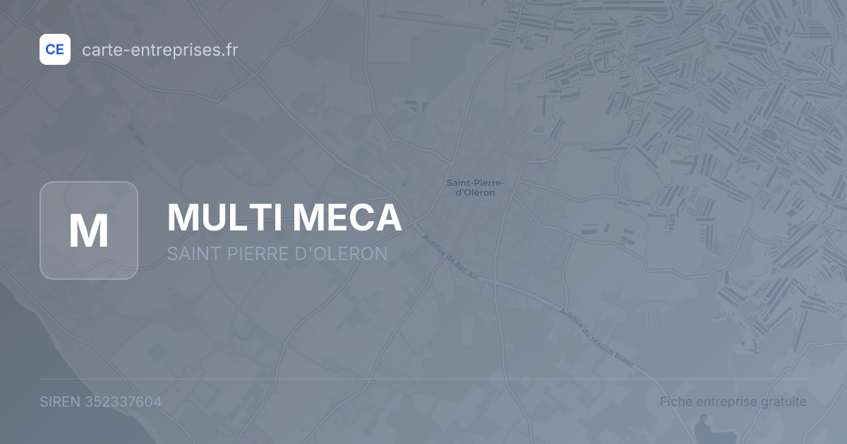 MULTI MECA — 352337604 — fiche entreprise