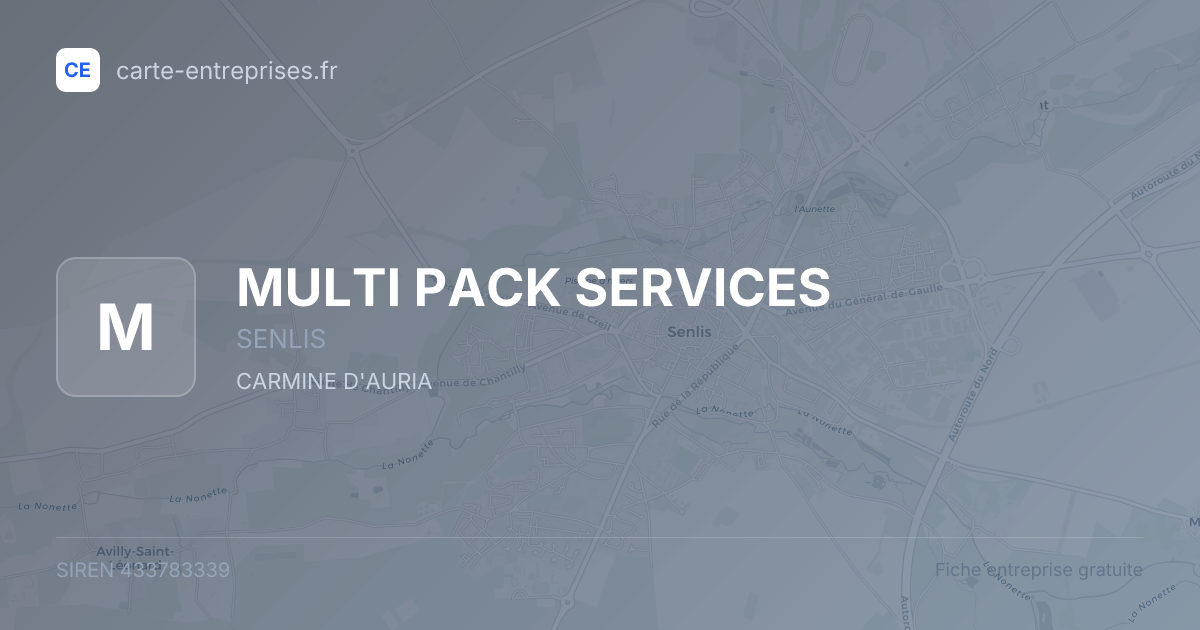 MULTI PACK SERVICES — 433783339 — fiche entreprise