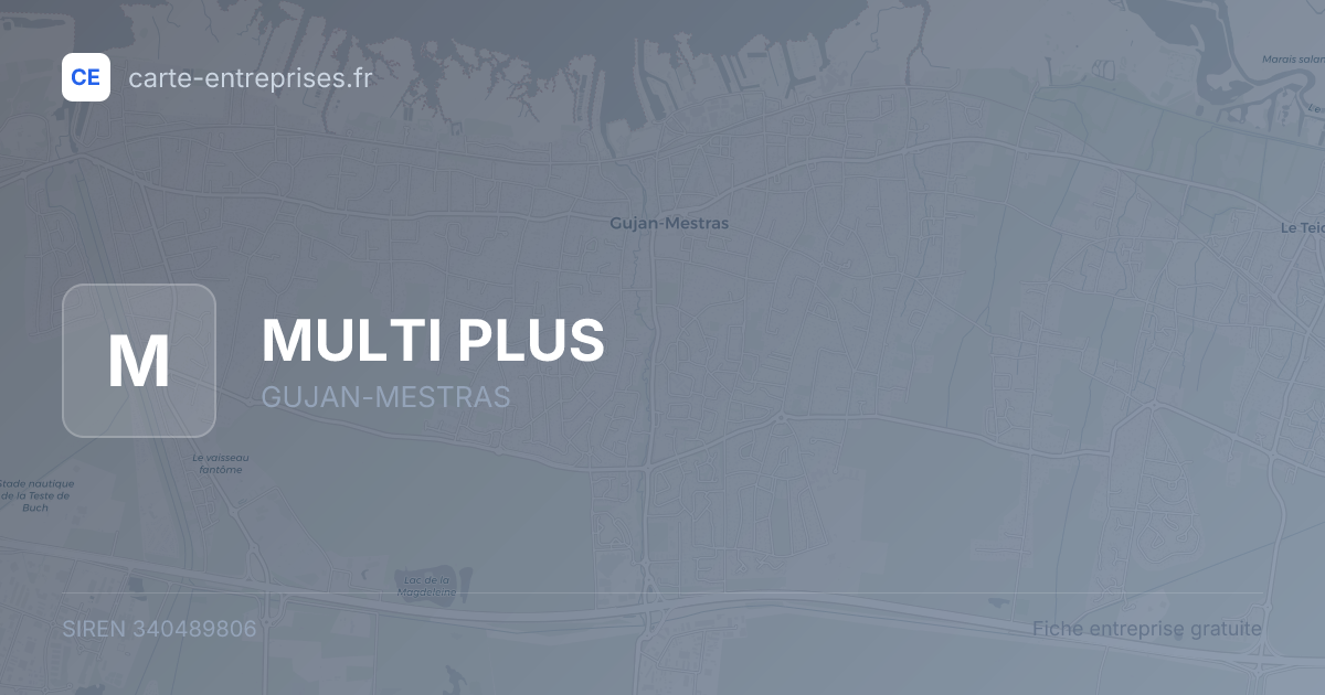 MULTI PLUS — 340489806 — fiche entreprise
