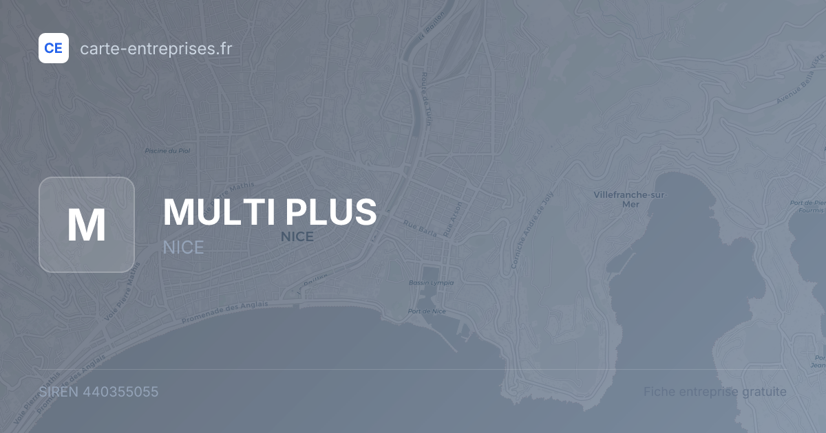 MULTI PLUS — 440355055 — fiche entreprise
