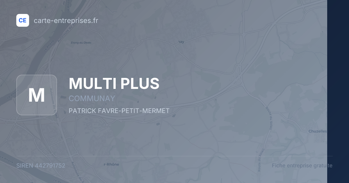 MULTI PLUS — 442791752 — fiche entreprise