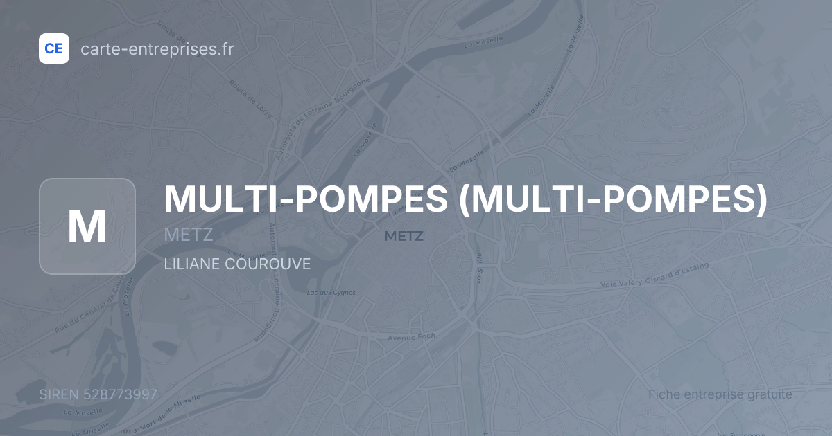 MULTI-POMPES — 528773997 — fiche entreprise