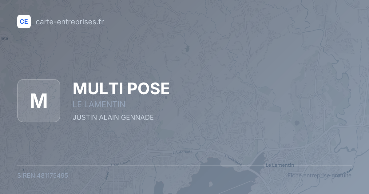 MULTI POSE — 481175495 — fiche entreprise