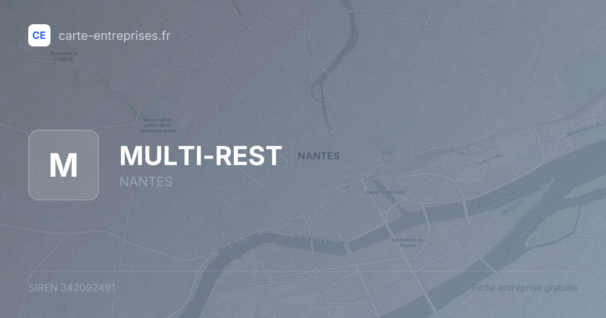 MULTI-REST — 342092491 — fiche entreprise