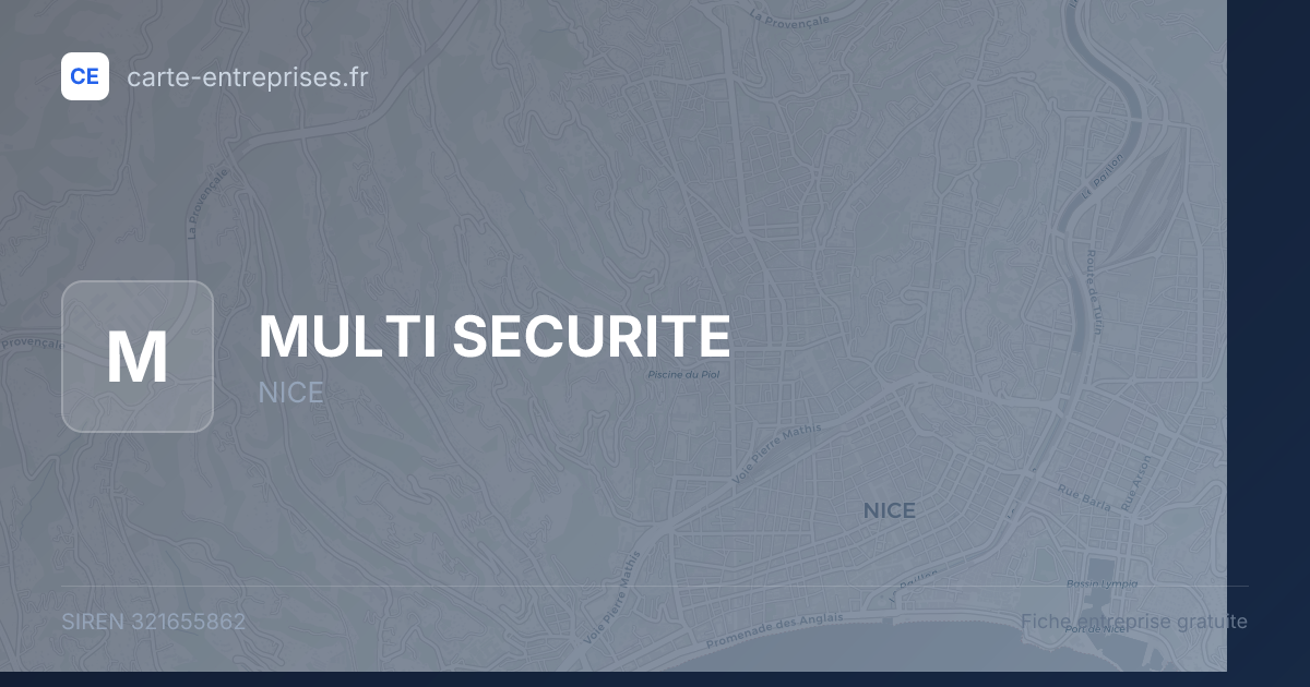MULTI SECURITE — 321655862 — fiche entreprise