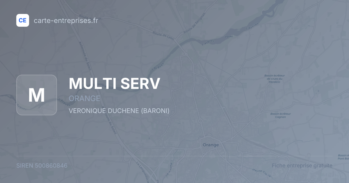 MULTI SERV — 500860846 — fiche entreprise