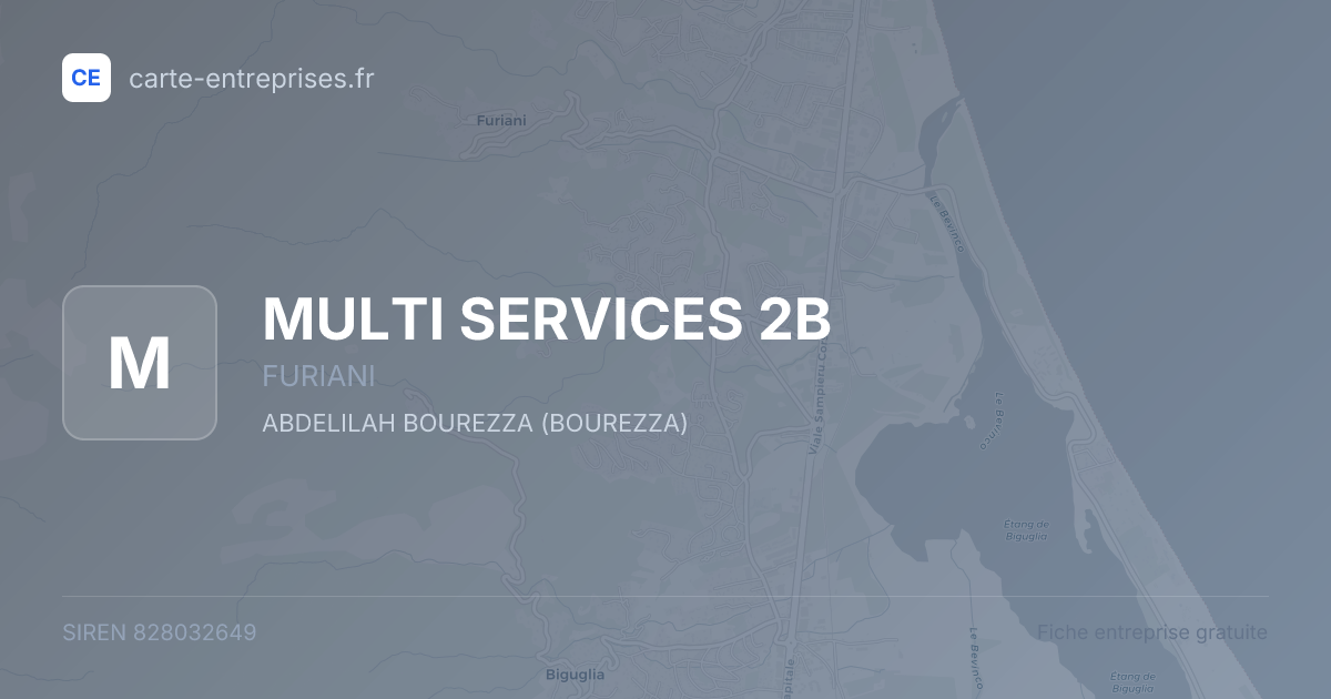 MULTI SERVICES 2B — 828032649 — fiche entreprise